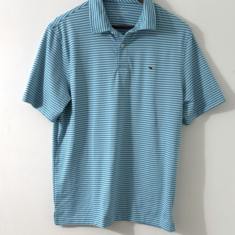 Vineyard Vines Performance Golf Striped Polo Size M